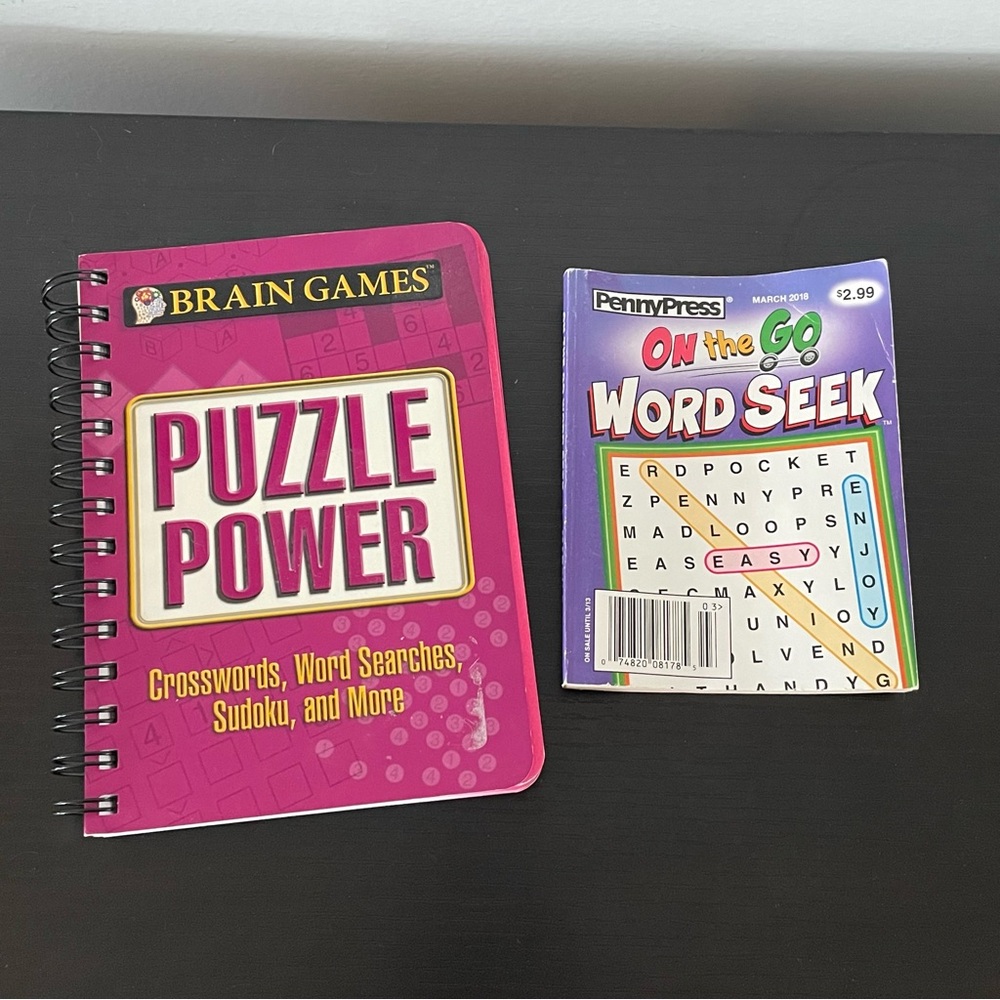 $5 DEALS Small/Mini Puzzle Books Brain Games Puzzle Power On Go Word Seeks - Picture 4 of 4